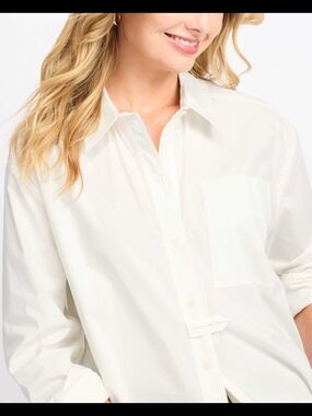 DARLING Matter Of FACT Stitchfix White Button-Down Women's Shirt NWT